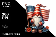 Vintage Gnome Watercolor | Sticker Clipart Product Image 1