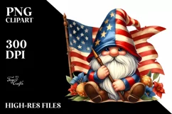 Vintage Gnome Watercolor | Sticker Clipart Product Image 1