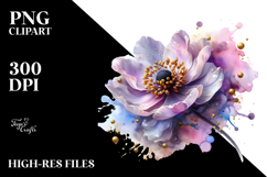 Material Anemone Watercolor Splash PNG Product Image 2