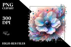 Colorful Diamond Anemone PNG Product Image 2