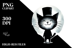 Mysterious Black Cat, High-Res PNG Product Image 2