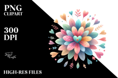 Colorful Boho Flower PNG Product Image 2
