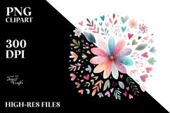 Colorful Boho Flower PNG Product Image 2