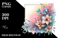 Colorful Diamond Narcissus PNG Product Image 2