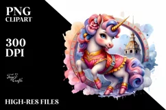 Baby Unicorn Bullfighting Ring PNG Product Image 3
