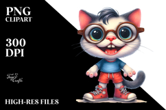 Watercolor Cat Big Eyes Product Image 2