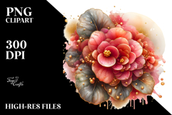 Abstract Material Begonia PNG Product Image 2