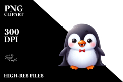 Funny Penguin Halloween Clipart Product Image 2