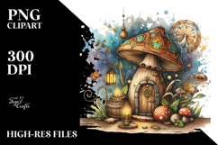 Magical Mushroom Watercolor, Transparent PNG Product Image 2