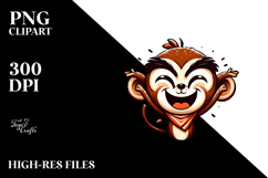 Whimsical Monkey PNG Product Image 2
