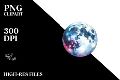 Vibrant Watercolor Boho Moon Product Image 2