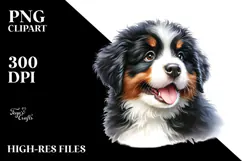 Baby Bernese Mountain Dog PNG Product Image 2