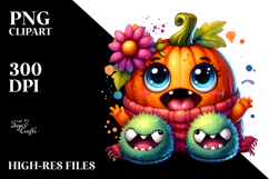 Enthusiastic Pumpkin Head PNG Product Image 2