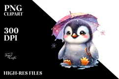 Cute Baby Penguin PNG Product Image 2