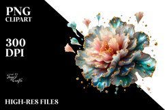 Glossy Carnation Watercolor | Sublimation | Clipart Product Image 3