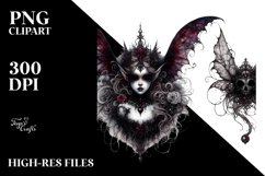 Detailed Gothic Fairy | Sublimation | PNG Clipart Product Image 3