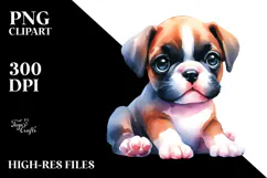 Expressive Baby Boxer, Charming PNG Product Image 2
