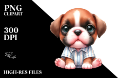 Expressive Baby Boxer, Charming PNG Product Image 2