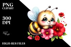 Sleeping Baby Bee Clipart Product Image 3