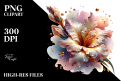 Abstract y Flower Sublimation Clipart Product Image 2
