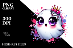 Adorable Cute Ghost PNG Product Image 2