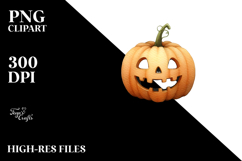 Funny JACK-O&#039;-LANTERN, White PNG Product Image 2