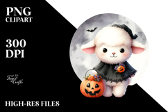 Cute Baby Lamb for Halloween PNG Product Image 2