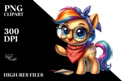 Funny Baby Pony Bandana es Clipart Product Image 3