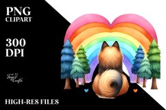 Cute German Shepherd with Heart PNG Product Image 2