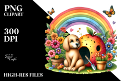 Illustration of DOG House Made of Large Fruit | Clipart Product Image 2