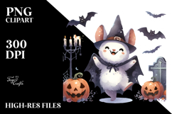 Funny Halloween Bat, Simple PNG Product Image 2
