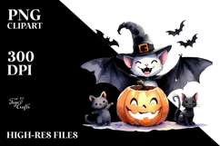 Funny Halloween Bat, Simple PNG Product Image 2