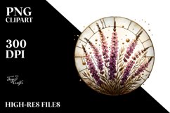 -like Heather with Golden Insertions | Watercolor Splash Product Image 3