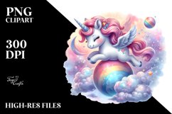 Bouncing Unicorn Clipart Product Image 1