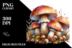 Mushroom Watercolor, PNG Product Image 2