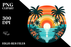 Retro Tropical Heart, Tshirt Style Product Image 2