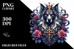 Gothic Dog Watercolor | Summer Clipart Product Image 3