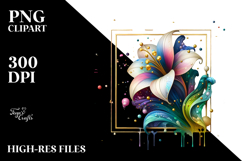 Colorful Snowdrop PNG Product Image 2