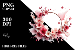 Glossy Abstract Cherry Blossom PNG Product Image 2