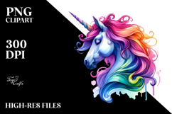Vibrant Unicorn in Style PNG Product Image 2