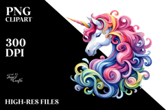 Vibrant Cute Unicorn PNG Product Image 2