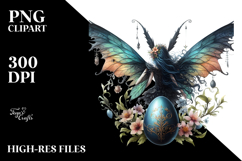 Gothic Fairy with Easter Egg PNG Product Image 2