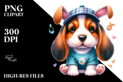 Vibrant Basset Hound PNG Product Image 2