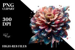 Abstract Glossy Zinnia Clipart Product Image 1