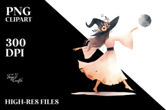 Simple Boho Dancing Witch PNG Product Image 2