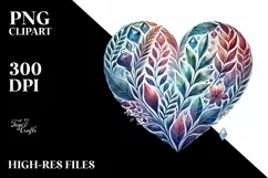 Watercolor Heart PNG Product Image 2