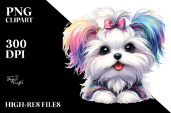 Happy Maltese Baby PNG Product Image 2