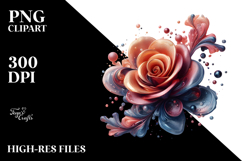 Abstract Shiny Rose, PNG Product Image 2