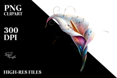 Calla Lily with Metalic Insertions PNG Product Image 2