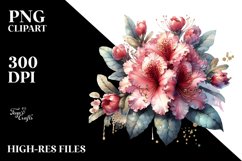 Shiny Rhododendron Clipart Product Image 1